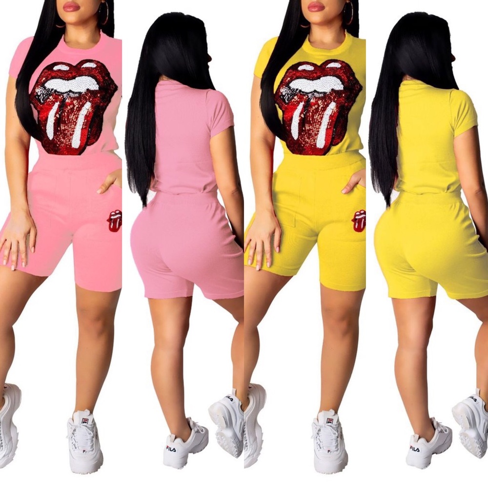 Two Piece Shorts and Tee Set